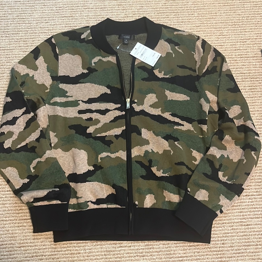 Jcrew zip cardigan